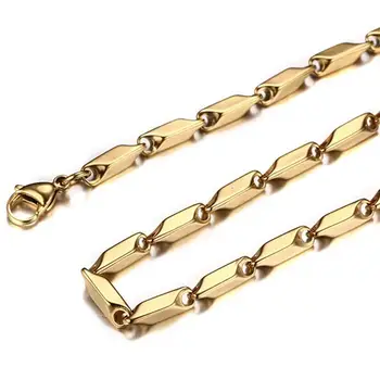 Móda high-end nový náhrdelník melón reťaz zlatá farba nehrdzavejúcej ocele reťazca mužov a žien módny náhrdelník hot predaj 1/2/3/4/5/6 mm