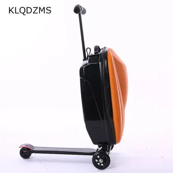 KLQDZMS 20-palcový PC Batohy S Skateboardy Kufre Skútre S Tašky Roztomilý Tvorivé Kolesový Vozík