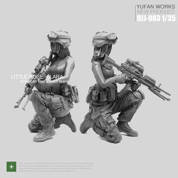 Yufan Model 1/35 Žena Živice Vojak Obrázok Tesnenia Commando Tím Laura Rose Série Djj-03