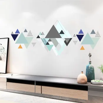 Geometrické vzory zmes Samolepky na Stenu minimalistický domáce dekorácie nástenná maľba Obývacej izby, spálne, Gauč/TV joj, samolepky