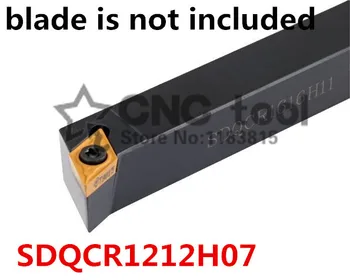 SDQCR1212H07/ SDQCL1212H07 Kovov, Sústružnícke Rezné Nástroje Sústruh CNC Obrábacie Nástroje na Sústruženie Vonkajších Otočením Držiaka Nástroja S-Typ SDQCR