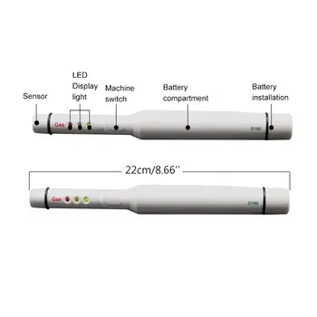 Prenosné Horľavé LPG Zemného Plynu Detektor Úniku Plynu Detektor Zvuk Budíka LED Displej Uhlia Bután Propán Metán Analyzer