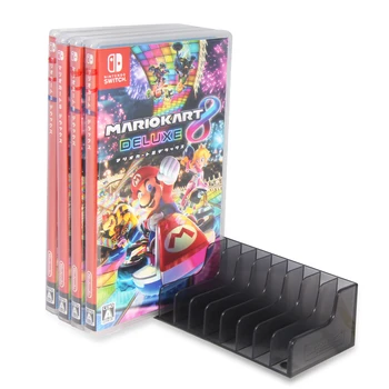 2 ks/veľa Hra Karty Box Úložný Stojan CD Disku Držiteľ Podporu Pre Nintendo Nintend Prepínač NS Pre 24pcs CD Disky alebo Držiteľov preukazu