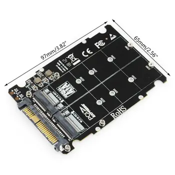 M. 2 SSD na U. 2 Adaptér 2v1 M. 2 NVMe a SATA-Bus NGFF SSD PCI-e U. 2 SFF-8639 Adaptéra PCIe M2 Converter pre Desktop