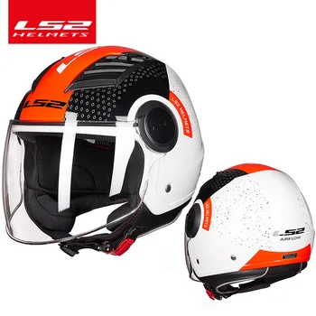 LS2 prúdenie vzduchu motocyklové prilby 3/4 otvorenie tvár lete polovicu tváre motorke čele capacete casco LS2 OF562 jet skúter prilby