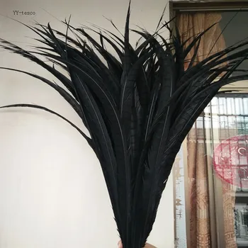 10pcs 36-40inch/90-100 cm prírodné Lady Amherst Bažant čierne Pierko bažant perie na karneval party kostýmy, dekorácie
