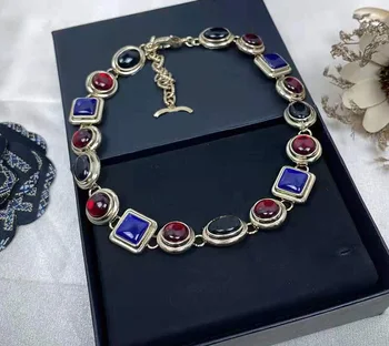 Nové strany, šperky, prívesky list náhrdelník lucky pre ženy slávnej značky náhrdelník žena