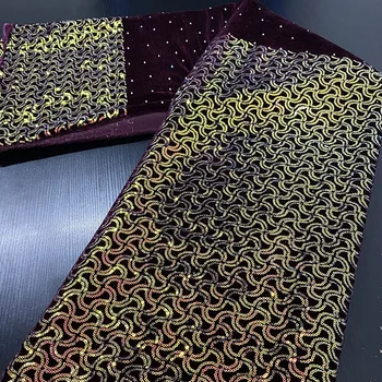 2020 Vysokej Kvality Afriky Nigérijský Nežnej Čipky Textílie Sequin Drahokamu francúzskej Čipky a Tylu Textílie Pre Svadobné Šaty AMY3422B