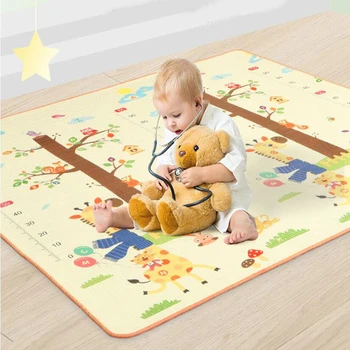 Detský Koberec Baby Puzzle Hrať Rozvojových Mat Hračky Plazenie Detí Mat EPE Žirafa Meranie Výšky Eco-friendly Koberce Playmat