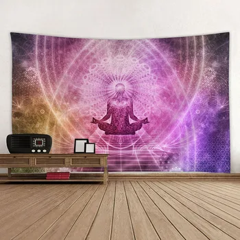 Mandala Meditácie Gobelín Nové Módne Moderné Psychedlic Hippie Izba Stenu Obdĺžnika Visí Deka Umenie Domova