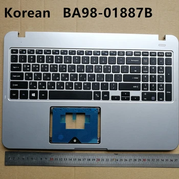 US/kórejský nový notebook, klávesnica s opierka dlaní pre Samsung NT550EBE 550XAA-X05 X06 NT550EBZ NP551XAA NT560XBV NP550XTA sliver