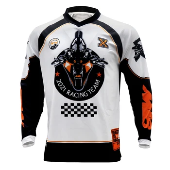 Motocross cyklistický dres s dlhými rukávmi motocykel top Tričko MTB ľahké nosenie sublimated oblečenie