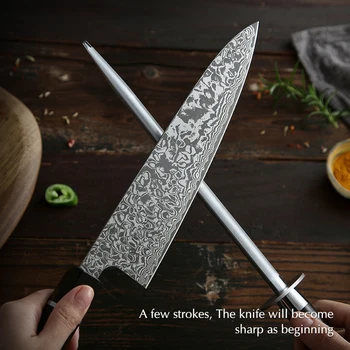 XINZUO Profesionálny Nôž Sharpener Rod Kuchynské Doplnky Vysoko Uhlíkovej Nehrdzavejúcej Ocele Sharpener Stick Domáce Použitie Noža Brúska