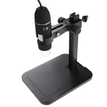 Profesionálny USB Digitálny Mikroskop 1000X 800X 8 LED 2MP Elektrónový Mikroskop Endoskopu Zoom Kamery zväčšovacie sklo Výťah Stojan