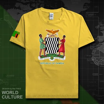 Republic of Zambia Zambijských mužov tričko fashion 2018 dresy národ tím bavlna t-shirt tees oblečenie krajiny športových ZMB nové 20