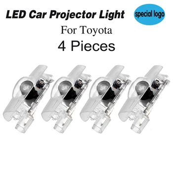 LED Dvere Auta Vitajte Svetlo Logo Laserový Projektor Lampa s Dovolením Svätého Tieň dc svetlo pre Toyota Venza Avalon Tundra Prius Sequoia