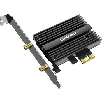 Dual band 3000Mbps Wifi 6 AX200NGW PCI-E 1X/4X/16X Bezdrôtový Adaptér 2.4 G/5 ghz pripojenie 802.11 ac/ax Bluetooth 5.0 AX200 PRO, Sieťová Karta