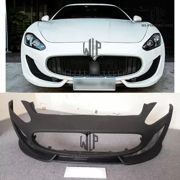GT Vysokej kvality FRP nevyfarbené / Semi uhlíkových vlákien Predný nárazník Auta telo súpravy Pre Maserati GT GTS štýl Auto styling