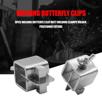 8pcs Zváranie Butterfly Klip na Zváranie na Tupo Svorky Držiteľ polohovacie zariadenie Zariadenie Nastaviteľné pre Zváranie Svorky