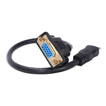 Mini HDMI / VGA M/F Konektor kábel Kábel Adaptéra Converter 0,3 M 1 METROV