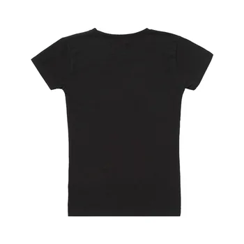 Moomin kreslené dievčatá t-shirt čierna, o-neck fashion bavlna lete krátky rukáv polyester 10-18 rokov dievčatá tshirt milé moje