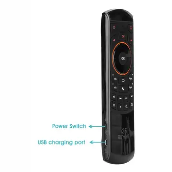 Pôvodné Rii mini i25 2.4 GHz španielsky Klávesnice Vzduchu Myš Diaľkové Ovládanie IR rozširovacie zariadenie Vzdelávania pre Smart TV Android TV Box HTPC