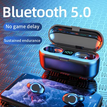 F9-8 TWS Bluetooth 5.0 Slúchadlá Bezdrôtové Slúchadlá Športové Nepremokavé Hifi Stereo Bezdrôtové Slúchadlá redukcia Šumu S Mikrofónom