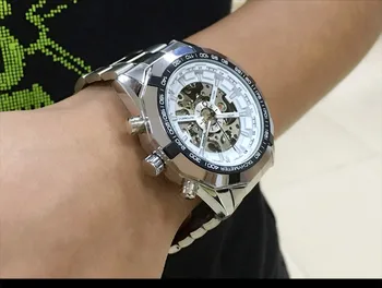 GUCAMEL mechanické hodinky klasické muži móda svetelný CKOCK pre MUŽOV pánske hodinky hodinky mužov wrisk hodinky MECHANICKÉ HODINY