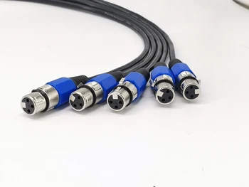 5 KS/ 3-kolíkové DMX Signálu Linky Fáze Svetelný Signál Kábel DMX Signálu, Kábla 1m,2m,3m,4m,5m)