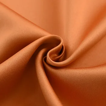 Moderné Luxusné Európe Elegantné Orange Hodváb Ako Blackout Závesy pre Obývacia Izba Tepelne Izolované Spálňa Závesy Pripravené