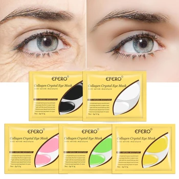 10/15pair Kolagénu Crystal Eye Maska Gélová Očná Náplasť Pod Očné Tašky Tmavé Kruhy Proti Vráskam Anti Aging Krém na Tvár Masku