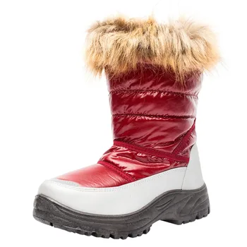 SAGACE topánky dámske Teplé Zips Zime Sneh Topánky Vysokej Trubice Bežné Dámy Krátke Plyšové módy nové topánky-ženy 2019Oct10