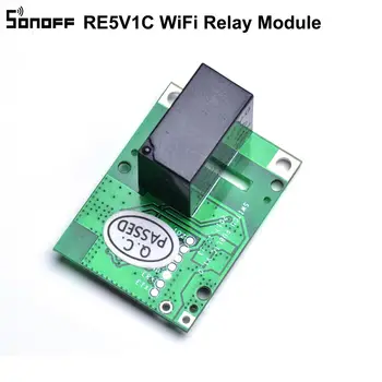 SONOFF RE5V1C Relé Modul 5V WiFi DIY Prepínač Suchý Kontakt Výstup Inching/Selflock Pracovných Režimoch APP/Hlas/LAN Ovládanie Inteligentných Domov