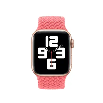Pletená Sólo Slučky Pre Apple hodinky kapela 44 mm 40 mm 38 mm 42mm Textílie-pocit, Elastický Pás Nylon náramok iWatch serie 3 4 5 se 6 popruh