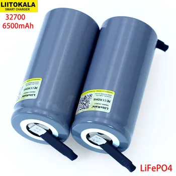 LiitoKala 3.2 V 32700 6500mAh LiFePO4 Batérie 35A Kontinuálne Vypúšťanie Maximálne 55A Vysoký výkon batérie+DIY Nikel listov
