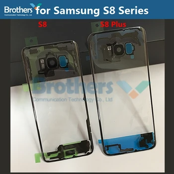 Pre Samsung Galaxy S8 S8Plus S9 S9Plus Transparentné Batérie Bývanie pre S7 S7edge S6 S6edge S6Plus Batérie Dvere s Kamerou Sklo