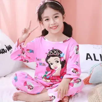 Chlapci Cartoon Pijamas Deti Pyžamá 2-14Y Deti Oblečenie nastaviť Nové Predaj Jeseň&Zimné Dieťa Sleepwears Vyhovuje Krásne Dievčatá Pyjamas
