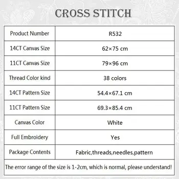 Láska Anjel Cross Stitch 14CT Počíta Plátno 11CT Potlačené Tkaniny Cross Stitch Súpravy HOBBY Ručné Vyšívanie, Výšivky Sady