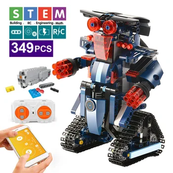 392PCS Tvorivé Elektrické Diaľkové Ovládanie Stroje Stavebné Bloky Technic RC Robot Tehly Hračky a Záľuby Pre Deti
