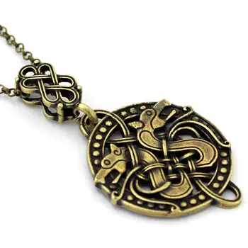 Severskí Dragon Prívesok Vikingovia Draci Amulety A Talizmany Írsky Uzol Goth Šperkov Náhrdelník Muži Ženy Príslušenstvo