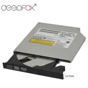 DeepFox 12,7 mm DVD ROM Optická Jednotka CD/DVD-ROM, CD-RW Prehrávač Horák Slim Portable Reader Záznamník Pre Notebook S Panel