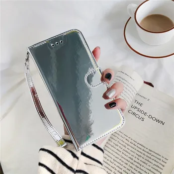 Zrkadlo Flip Kožené Peňaženky Prípade Fundas Xiao Redmi Poznámka 8 Pro Prípade Coque Xiomi Redmi 8 8A Note8 8Pro Telefón puzdro