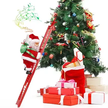 Nové Elektrické Santa Claus Lezenie Rebríky Bábika Vianoce Dekor Dieťa Darček 2020 Vianočné Dekorácie Pre Domov Veselé Vianočné Ozdoby