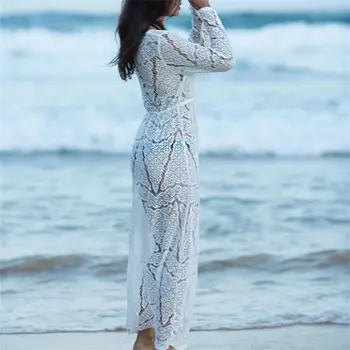Háčkovanie Pareo Pláži Zakryť Plus Veľkosť Oka Kimono Plage Župan Orange Sex Sarongs Plážové Oblečenie Plavky Tunika Pre Ženy Coverup