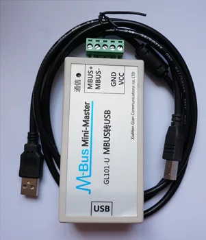MBUS/M-BUS, USB Transverter USB-MBUS odpočtu Komunikácia USB Napájanie Môže Byť Pripojený k 200pcs Metrov