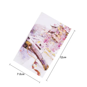 25pcs Čínsky štýl, kreatívne estetické prenosný Malý notebook môže trhať krásne farby stránke notebook poznámky