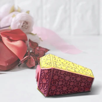 Rezanie kovov Zomrie 3D Honeycomb Candy Box Rám Blany Vianočné Zomrie Na Album DIY Uhlíkovej Ocele Pečiatky A Zomrie 2019