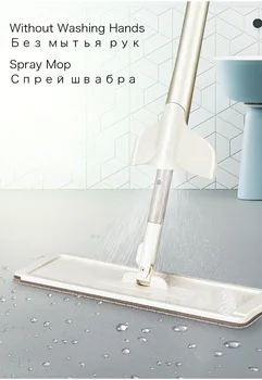 NOVÝ 2 V 1 Spray Mop Zadarmo Umývanie Rúk Plochý Mop Lazy 360 Rotujúce Magic Mop S Stláčanie Podlahový Čistič pre Domácnosť na Čistenie Náradia