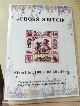ZZ MM Gold Collection Počíta Cross Stitch Auta Cross stitch RS bavlny s cross stitch č tlač Čučoriedka Čaj a sýkorky