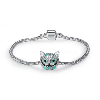 20pcs Cartoon Cheshire Cat Korálky Charms Fit Náramky, Prívesky DIY Svadobné Šperky pre Ženy Vianočný Darček CZ Perličiek Cospaly Kostým